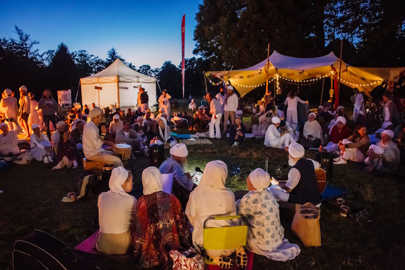 Yogafestival Abendstimmung